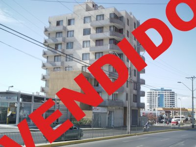 Departamento ubicado en plena avenida,cerca de colegios a pasos de Av brasil,hospital militar,universidades,supermercados, locomoción a la puerta.
Conserjería las 24 horas,bodega,hermosa vista.